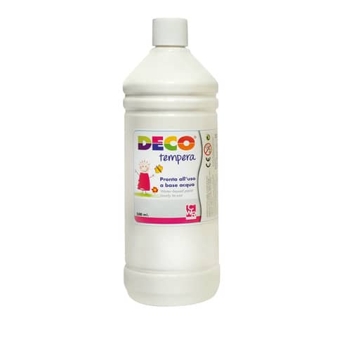 Tempera in flacone Deco 500 ml - bianco - PF550/01